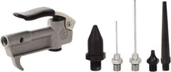 Value Collection - 6 Piece Aluminum Body Air Gun Kit - 1/4 NPT Inlet, 150 Max psi, Aluminum Hose - Apex Tool & Supply