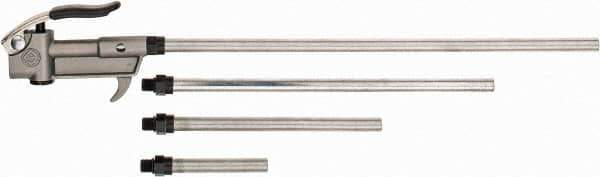 Value Collection - 5 Piece Aluminum Body Air Gun Kit - 1/4 NPT Inlet, 150 Max psi, Aluminum Hose - Apex Tool & Supply
