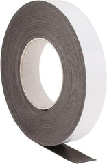 Aigner Index - 600" Long x 1" Wide x 0.03" Thick Flexible Magnetic Rectangular Strip - 0.8 Lb Max Pull Force, Plain Back, Red - Apex Tool & Supply