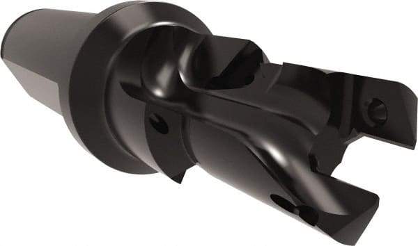 Allied Machine and Engineering - 18 to 20mm Diam, Straight Shank, 25.4mm Body Shank Diam, Combo Chamfer and Countersink Drill - TCMT 110204 Insert, 113.9mm OAL - Apex Tool & Supply