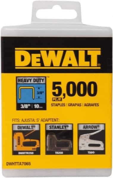 DeWALT - 3/8" Wide Steel Heavy Duty Staples - 13/32" Leg Length - Apex Tool & Supply