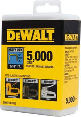 DeWALT - 5/16" Wide Steel Heavy Duty Staples - 5/16" Leg Length - Apex Tool & Supply