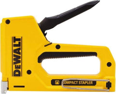 DeWALT - Manual Staple Gun - 1/4, 5/16, 3/8, 1/2" Staples, Yellow & Black, Aluminum - Apex Tool & Supply