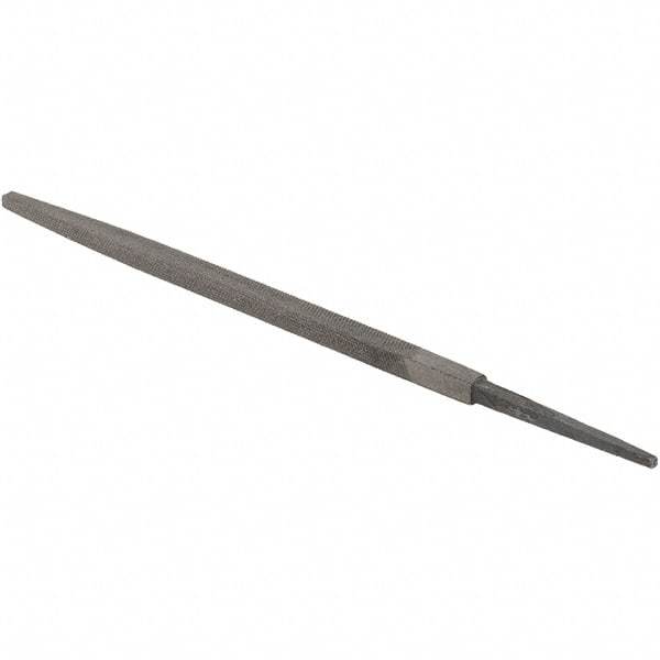 Value Collection - 6" Long, Bastard Cut, Square American-Pattern File - Double Cut - Apex Tool & Supply