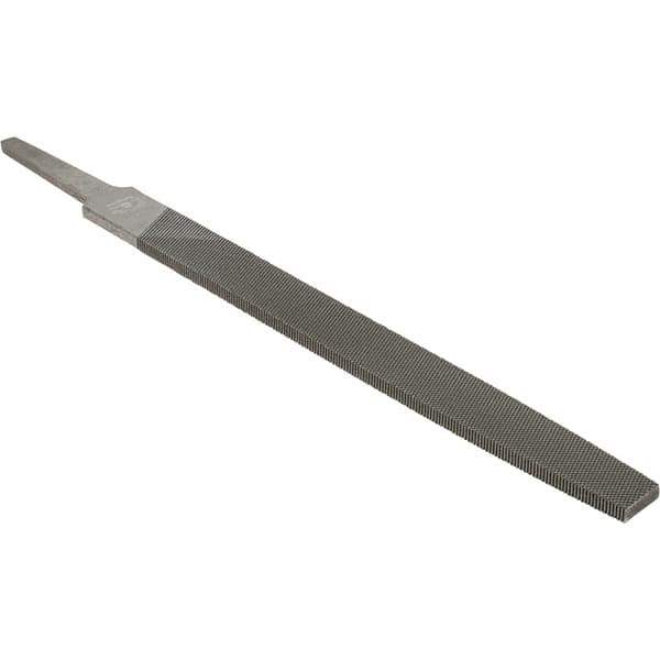 Value Collection - 8" Long, Bastard Cut, Flat American-Pattern File - Double Cut, 7/32" Overall Thickness - Apex Tool & Supply