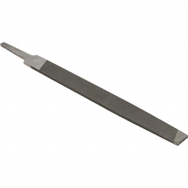 Value Collection - 8" Long, Smooth Cut, Mill American-Pattern File - Single Cut, 9/64" Overall Thickness - Apex Tool & Supply