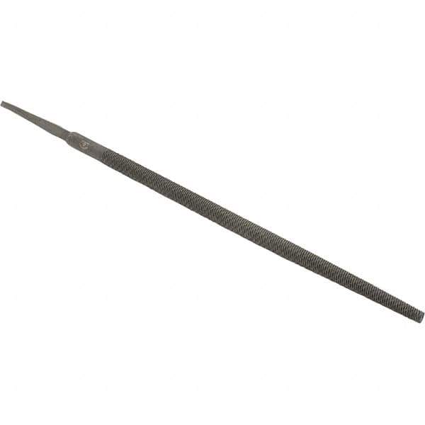 Value Collection - 8" Long, Bastard Cut, Round American-Pattern File - Double Cut - Apex Tool & Supply