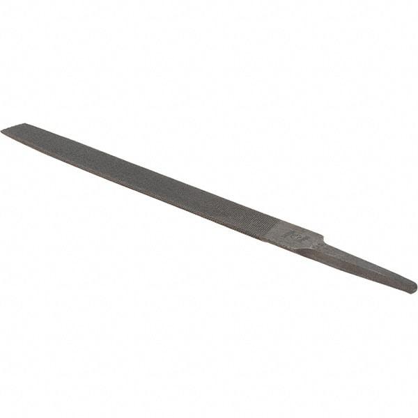 Value Collection - 8" Long, Bastard Cut, Half Round American-Pattern File - Double Cut, 7/32" Overall Thickness - Apex Tool & Supply