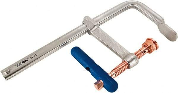 Wilton - 5-1/2" Deep Throat, 8" Max Capacity, Standard Sliding Arm Clamp - 2,660 Lb Clamping Pressure - Apex Tool & Supply