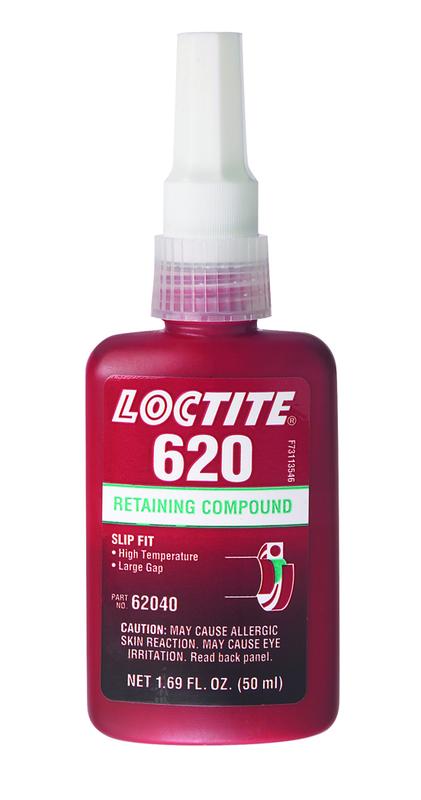 620 Retaining Compound; Slip Fit; High Strength; High Temperatures -50 ml - Apex Tool & Supply