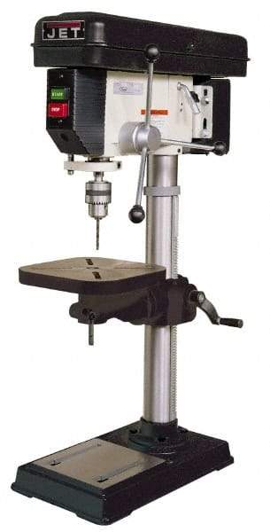Jet - 15" Swing, Step Pulley Drill Press - 16 Speed, 3/4 hp, Single Phase - Apex Tool & Supply