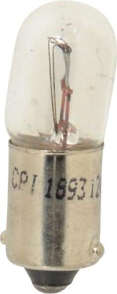 Value Collection - 12 Volt, Fleet Duty Indicator & Panel Automotive Miniature Lamp - 4.62 Watt, Clear - Apex Tool & Supply