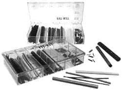 Alpha Wire - 82 Piece, Black, Heat Shrink Electrical Tubing Kit - Nylon, PVC, PVDF, SR-XLPO and XLPO - Apex Tool & Supply