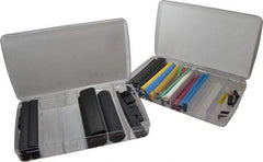 Alpha Wire - 147 Piece, Heat Shrink Electrical Tubing Kit - FEP, Nylon, Polyolefin, PTFE, PVC, PVDF, SR-XLPO and XLPO - Apex Tool & Supply