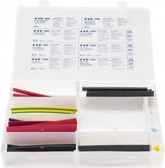 Alpha Wire - 112 Piece, Heat Shrink Electrical Tubing Kit - FEP, Nylon, PVC, PVDF and XLPO - Apex Tool & Supply