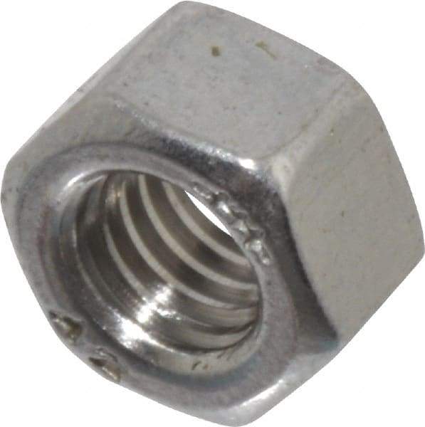 Value Collection - M5x0.80 Metric Coarse Stainless Steel Right Hand Heavy Hex Nut - 8mm Across Flats, 5mm High, Uncoated - Apex Tool & Supply