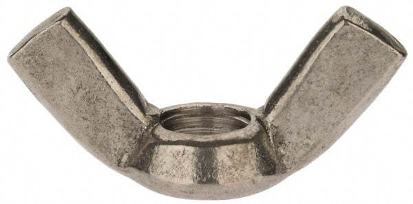 Value Collection - M16x2.00 Metric Coarse, Stainless Steel Standard Wing Nut - Grade 18-8, Austenitic Grade A2, 73mm Wing Span, 37.5mm Wing Span - Apex Tool & Supply