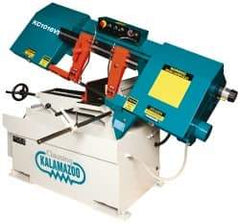 Clausing - 9 x 14-1/2" Max Capacity, Manual Variable Speed Pulley Horizontal Bandsaw - 50 to 295 SFPM Blade Speed, 230/460 Volts, 45°, 2 hp, 3 Phase - Apex Tool & Supply