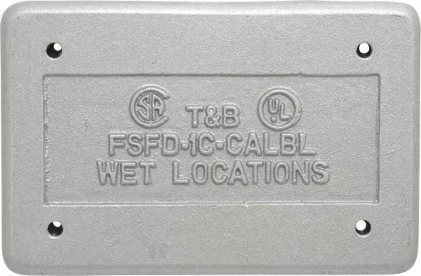 Thomas & Betts - Electrical Outlet Box Aluminum Device Cover - Includes Gasket - Apex Tool & Supply