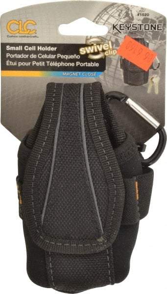 CLC - 5 Pocket Cell Phone Holster - Ballistic Polyester, Black, 2-3/4" Wide x 4-1/2" High - Apex Tool & Supply