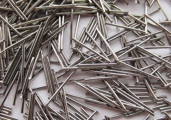 Raytech - Steel Carrier, Steel Abrasive, Wet Polishing Tumbling Media - Rod Shape - Apex Tool & Supply