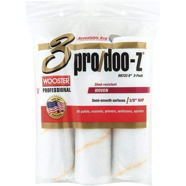 Wooster Brush - 3/8" Nap, 9" Wide Paint Roller - Medium Texture, Woven - Apex Tool & Supply