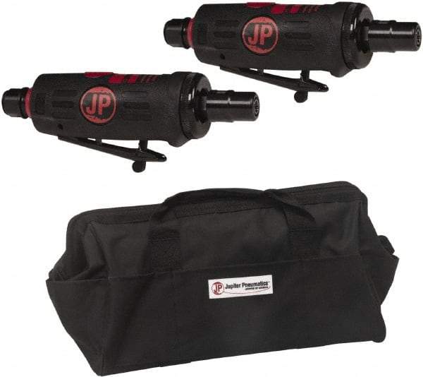 PRO-SOURCE - 4 CFM, Straight Die Grinder Kit - 113.28 LMP, 25,000 RPM, 6.2 bar Air Pressure, 90 psi Air Pressure - Apex Tool & Supply