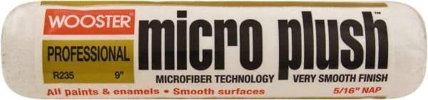 Wooster Brush - 5/16" Nap, 9" Wide Paint Roller Cover - Smooth Texture, Microfiber - Apex Tool & Supply