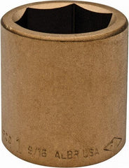 Ampco - 1-9/16", 3/4" Drive, Standard Hand Socket - 6 Points, 2-1/4" OAL, Aluminum Bronze - Apex Tool & Supply
