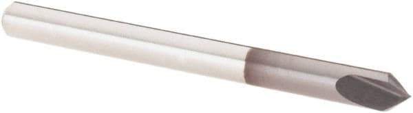 Value Collection - 1/8" Shank Diam, 2-1/2" OAL, 1/8" Cut Diam, Engraving Cutter - 0.058" LOC, Uncoated - Apex Tool & Supply