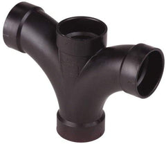 NIBCO - 3 x 2 x 3 x 3", ABS Drain, Waste & Vent Pipe Double Fixture Tee - All Hub - Apex Tool & Supply