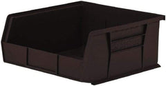 Akro-Mils - 50 Lb. Load Capacity, 10-7/8" Deep, Black Polymer Hopper Stacking Bin - 5" High x 11" Wide x 10-7/8" Long - Apex Tool & Supply