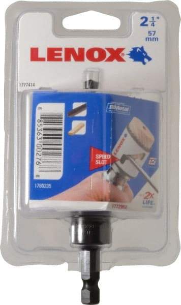 Lenox - 2-1/4" Diam, 1-9/16" Cutting Depth, Hole Saw - Bi-Metal Saw, Toothed Edge - Apex Tool & Supply