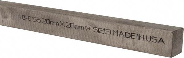 Made in USA - 12" Long, Oversized Key Stock - 18-8 Stainless Steel - Apex Tool & Supply