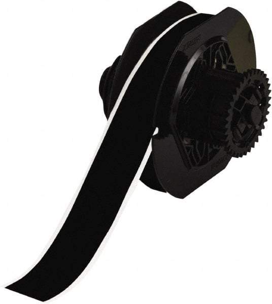 Brady - 1-1/8" Wide x 1,200" Long, Black Vinyl Tape - For BBP30 Label Printer, BBP33 Label Printer, BBP35 Multicolor Sign & Label Printer, BBP37 Color & Cut Sign & Label Printer, BradyPrinter S3100, BBP31 Sign & Label Printer - Apex Tool & Supply