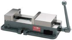 Wilton - 8" Jaw Width, 7-1/2" Jaw Opening Capacity, Horizontal Stationary Machine Vise - Manual Operation, 1 Station, 28" Long x 11" High x 2-1/2" Deep, 2-1/4" Jaw Height, 85,000 psi Max Clamp Force, Ductile Alloy - Apex Tool & Supply