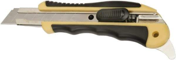 Ability One - Snap Utility Knife - 5-5/8" Steel Blade, Yellow Steel Handle - Apex Tool & Supply