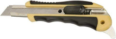 Ability One - Snap Utility Knife - 5-5/8" Steel Blade, Yellow Steel Handle - Apex Tool & Supply