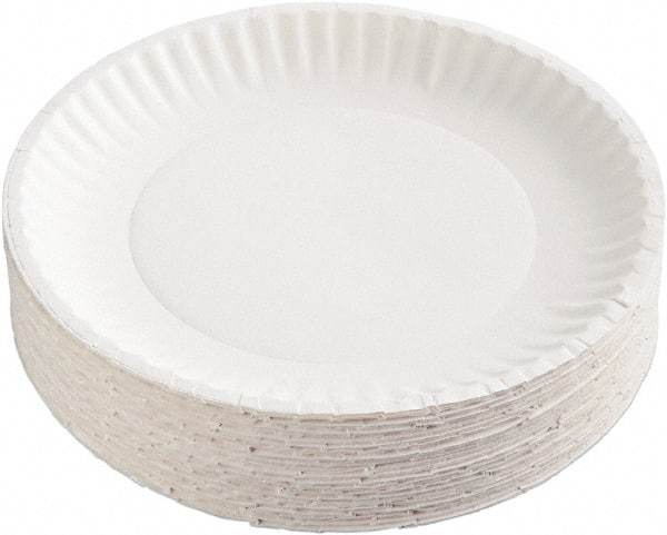 AJM Packaging Corporation - Uncoated Paper Plates, 6" - White - Apex Tool & Supply