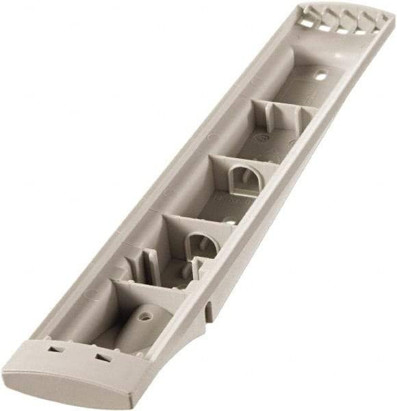 DURABLE - 14-1/2" Wide x 10-1/2" Deep x 3-1/4" High, 5 Compartments, Polypropylene Catalog Reference Racks - Putty (Color) - Apex Tool & Supply