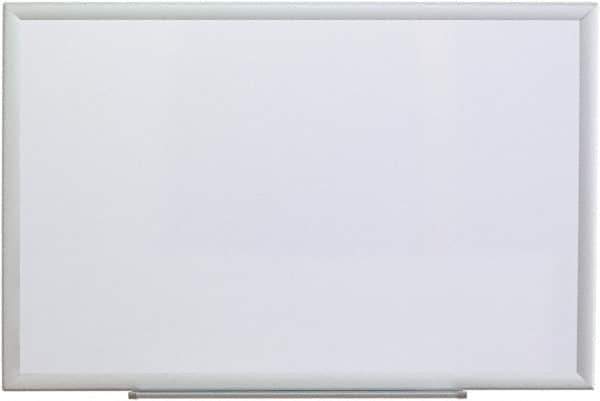 UNIVERSAL - 24" High x 36" Wide Erasable Melamine Marker Boards - Aluminum Frame, 38.2" Deep, Includes Mounting Kit - Apex Tool & Supply