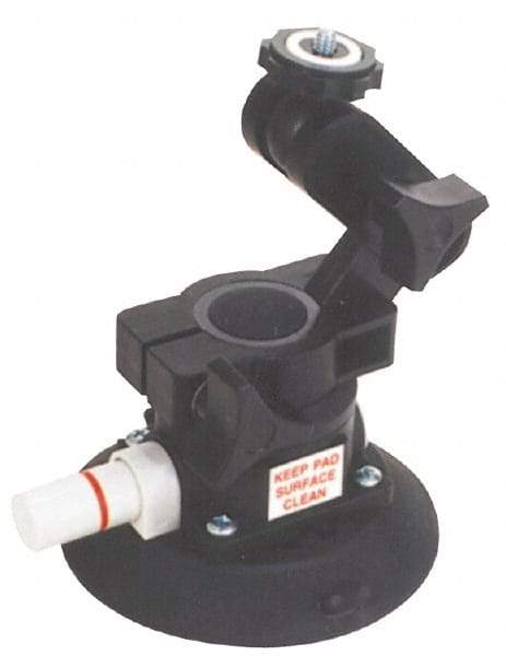 Woods Power-Grip - 10 Lb. Capacity Vacuum Mount Lifter - 4-1/2 Inch Diameter Polycarbonate Cup and 1/4-20 Stud Articulating Mount - Apex Tool & Supply