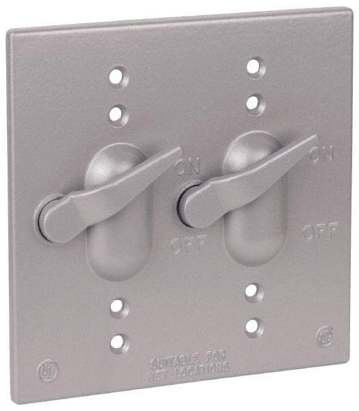 Thomas & Betts - Electrical Outlet Box Aluminum Switch Cover - Includes Gasket & Screw - Apex Tool & Supply