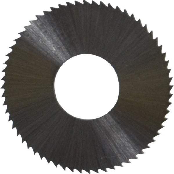 Controx - 1" Diam x 0.0313" Blade Thickness x 3/8" Arbor Hole Diam, 64 Tooth Slitting & Slotting Saw - Arbor Connection, Right Hand, Uncoated, M2 High Speed Steel, Concave Ground - Apex Tool & Supply