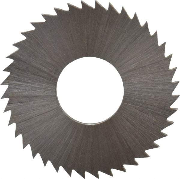 Controx - 1" Diam x 1/16" Blade Thickness x 3/8" Arbor Hole Diam, 40 Tooth Slitting and Slotting Saw - Arbor Connection, Right Hand, Uncoated, Cobalt, Concave Ground, Contains Keyway - Apex Tool & Supply