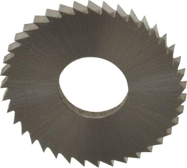 Controx - 1" Diam x 0.0781" Blade Thickness x 3/8" Arbor Hole Diam, 40 Tooth Slitting and Slotting Saw - Arbor Connection, Right Hand, Uncoated, Cobalt, Concave Ground, Contains Keyway - Apex Tool & Supply