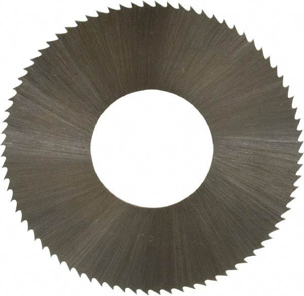 Controx - 1-1/4" Diam x 0.0156" Blade Thickness x 1/2" Arbor Hole Diam, 80 Tooth Slitting and Slotting Saw - Arbor Connection, Right Hand, Uncoated, High Speed Steel, Concave Ground - Apex Tool & Supply