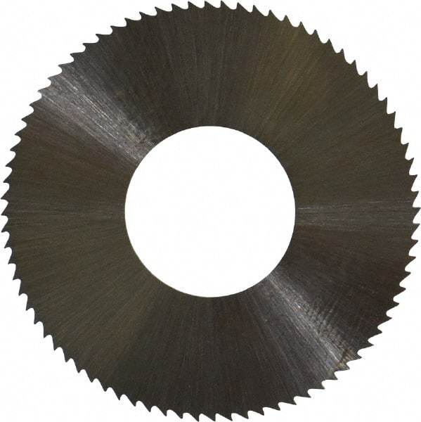 Controx - 1-1/4" Diam x 0.02" Blade Thickness x 1/2" Arbor Hole Diam, 80 Tooth Slitting and Slotting Saw - Arbor Connection, Right Hand, Uncoated, High Speed Steel, Concave Ground - Apex Tool & Supply