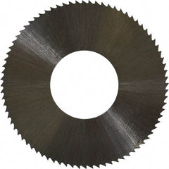 Controx - 1-1/4" Diam x 0.02" Blade Thickness x 1/2" Arbor Hole Diam, 80 Tooth Slitting and Slotting Saw - Arbor Connection, Right Hand, Uncoated, High Speed Steel, Concave Ground - Apex Tool & Supply
