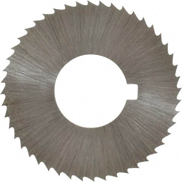 Controx - 1-1/4" Diam x 0.04" Blade Thickness x 1/2" Arbor Hole Diam, 48 Tooth Slitting and Slotting Saw - Arbor Connection, Right Hand, Uncoated, Cobalt, Concave Ground, Contains Keyway - Apex Tool & Supply